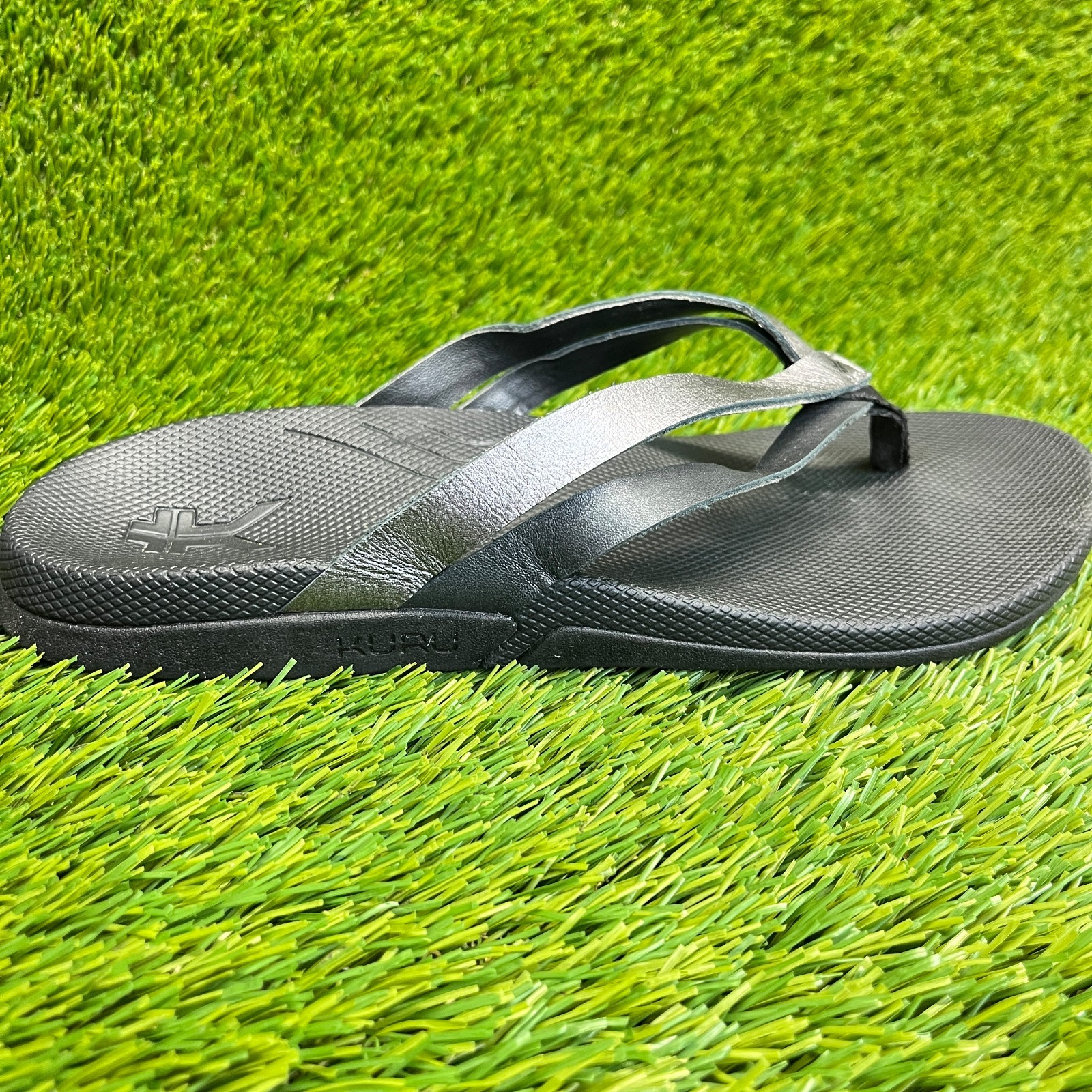 Kuru Kala Sieva Womens Size 9 Black Beach Walking Outdoor Flip Flop Sandals