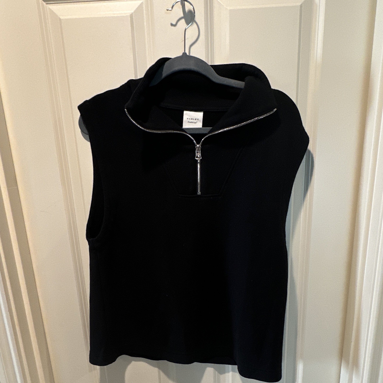 Varley Magnolia Half-Zip Sleeveless Tank Top, DoubleSoft, Size MED