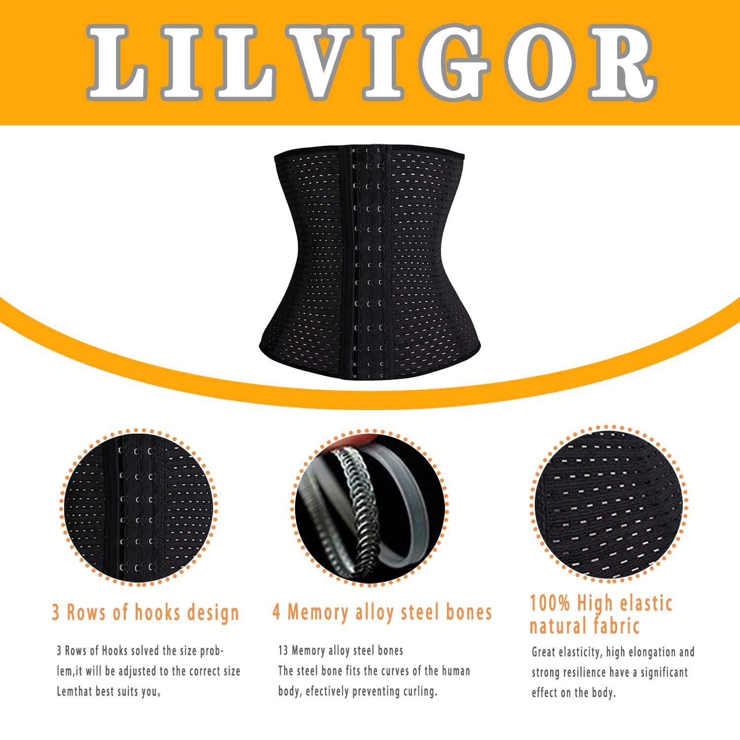 Corset Waist Trainer Training Body Shaper Tummy Shapewear Underbust Cincher Belt