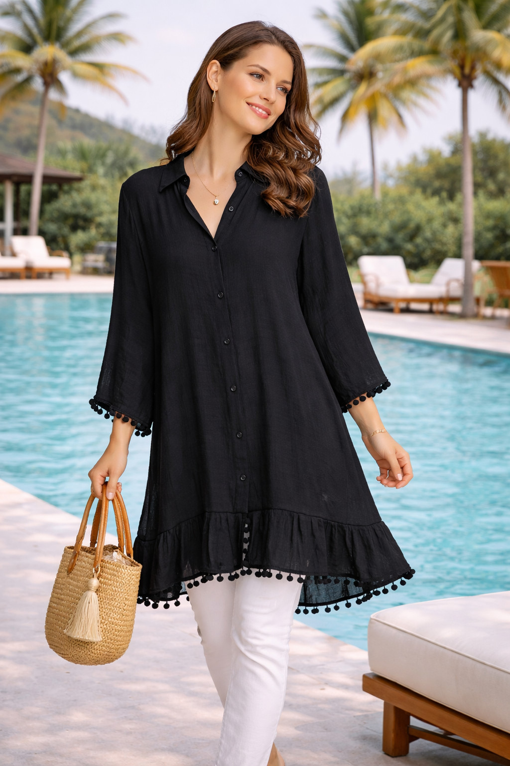 ComfyLuxe Solid Color Shirt
