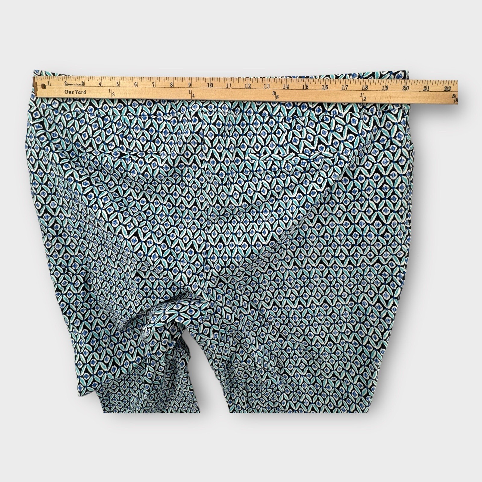 Chico’s So Slimming Brigitte Slim Ankle Pants Womens 20R Blue Ocean 40×27 NEW