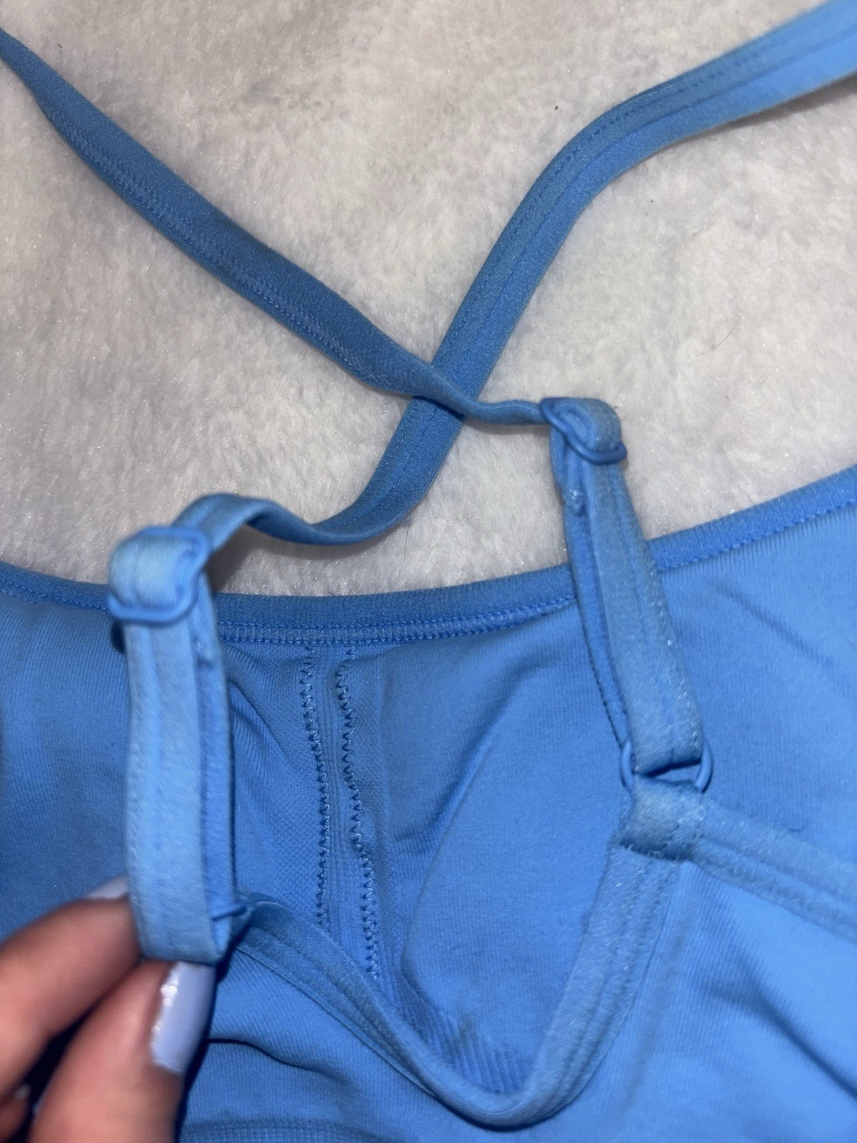 Fabletics Blue Sports Bra Size Unknown