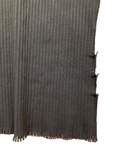 A・POC Fringe Pleat Cut & Sew Black Nylon Polyester T-Shirt L 여성