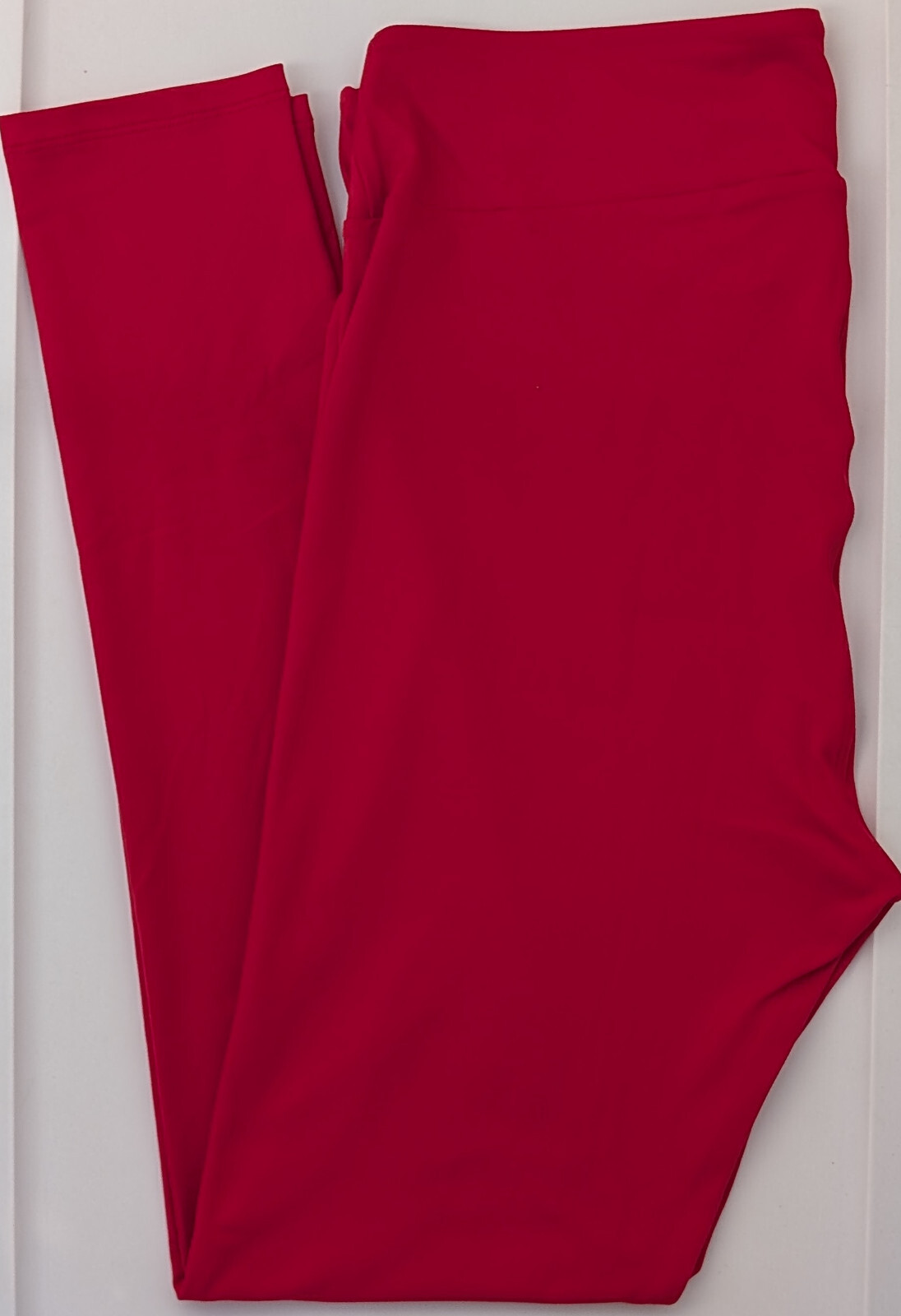 OS LuLaRoe One Size Leggings Solid Persian Red NWT 64