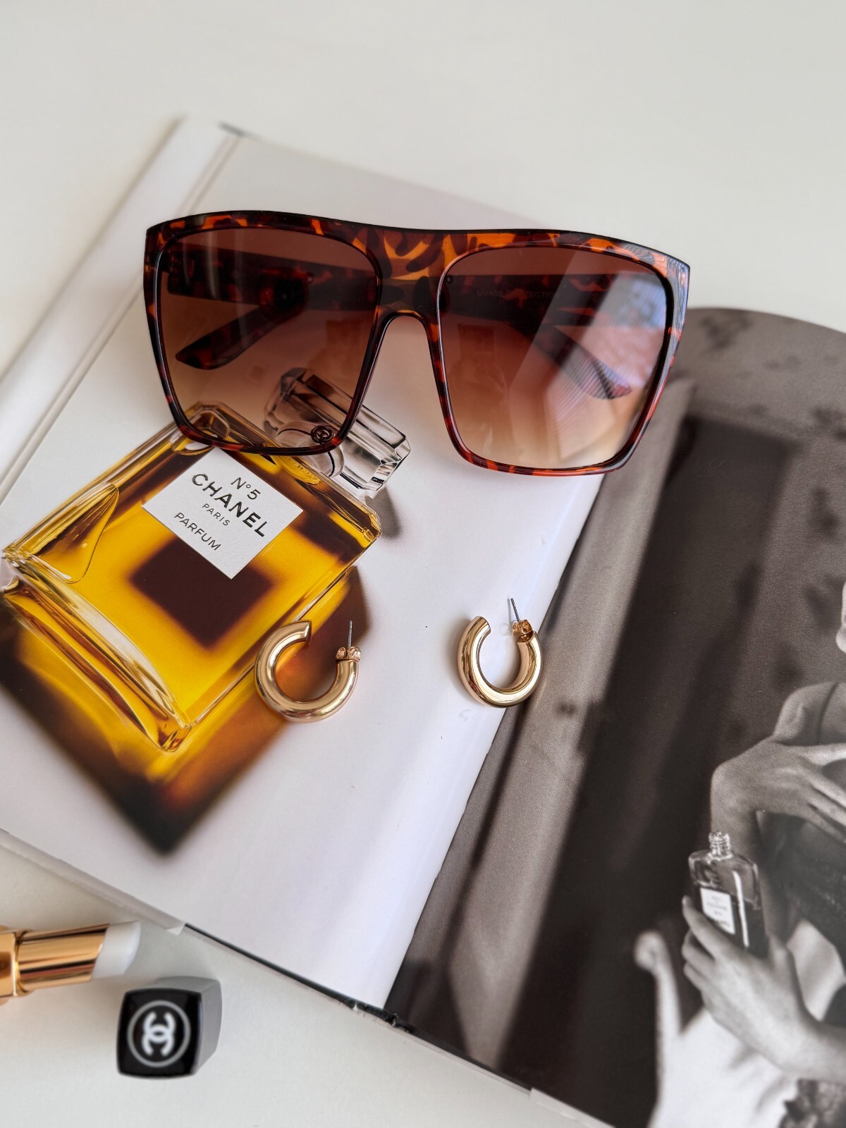 Sunglasses Flat Top Huge Big Oversized XXL Square Women «Lauren» Mirror SHADZ