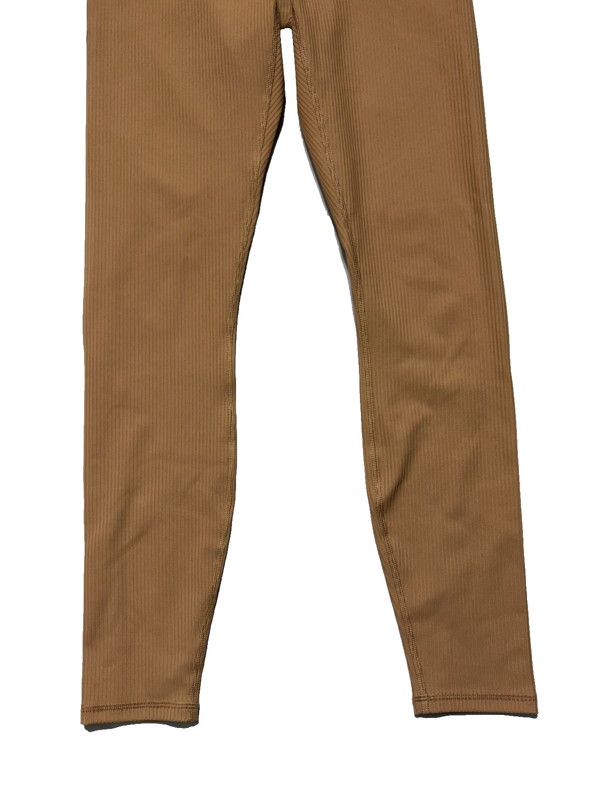 Fabletics Oasis Ribbed High Waisted Leggings Camel Tan Size Medium Earth Tone