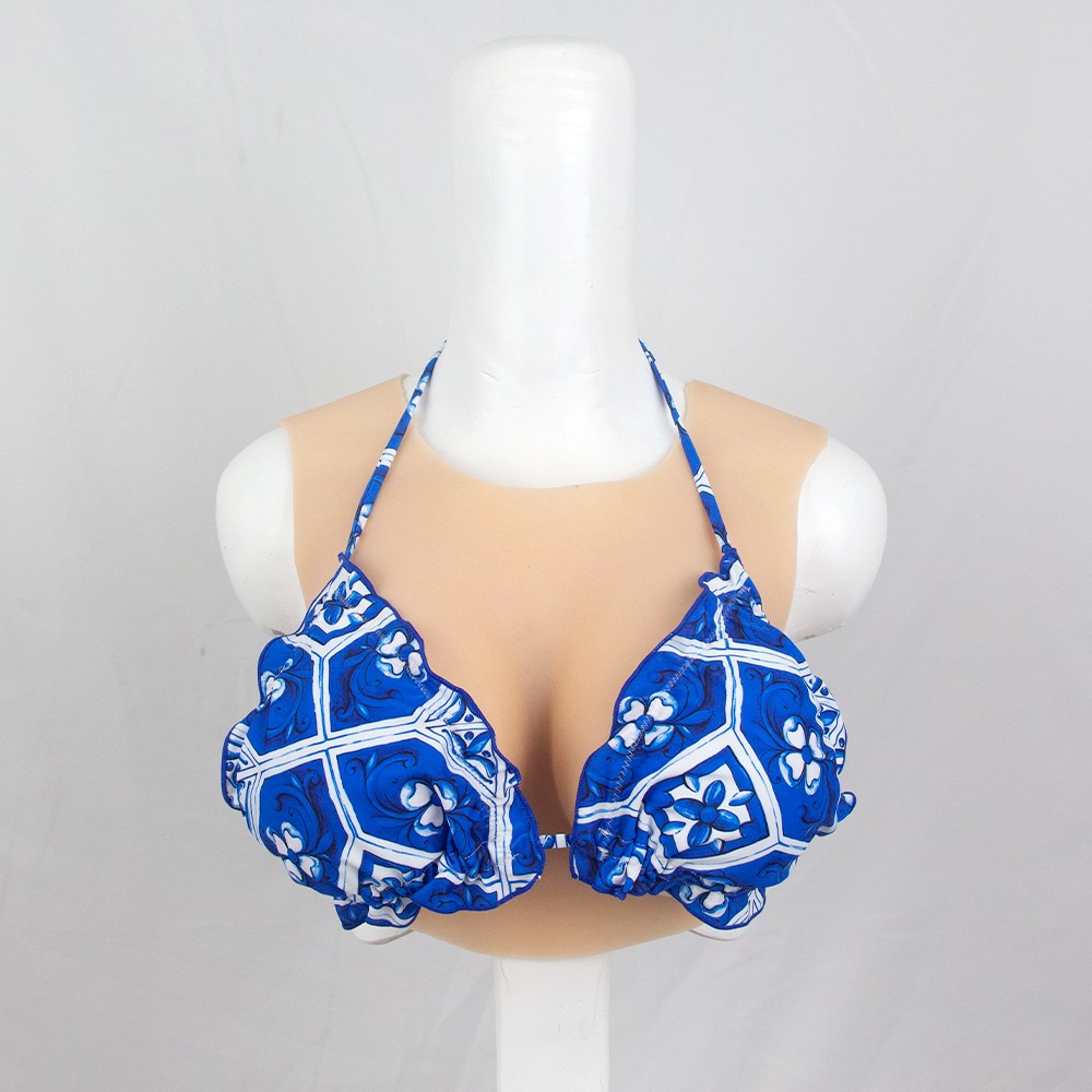 Realistic B-H Cup Silicone Breast Forms Breast Plate Fake Boobs For Crossdresser