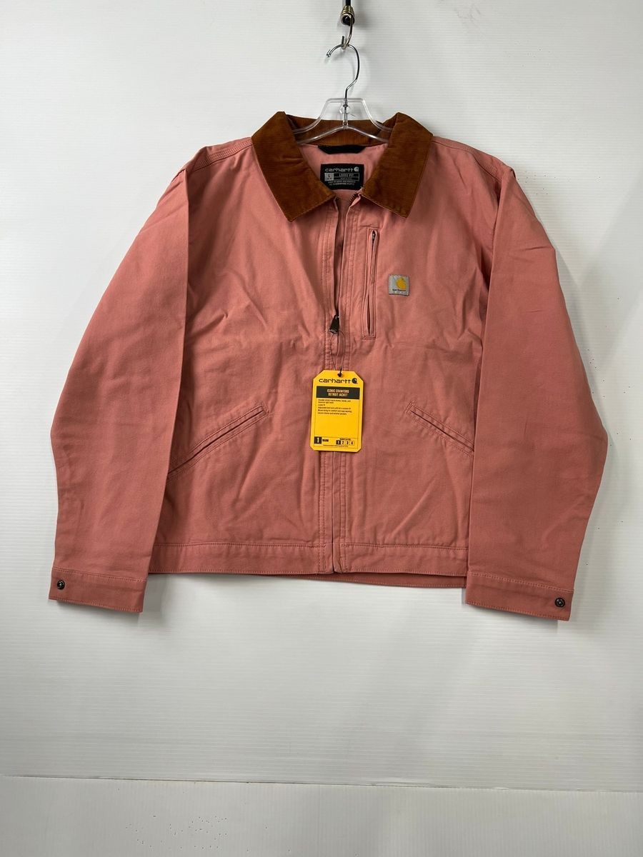 CARHARTT Iconic Crawford Detroit Jacket Women’s Size L Rose Tint