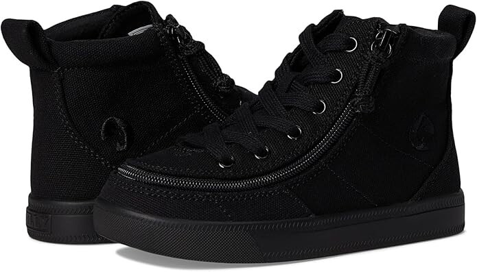 BILLY Footwear Classic Lace High Sneakers – Black to the Floor – Toddler Size
