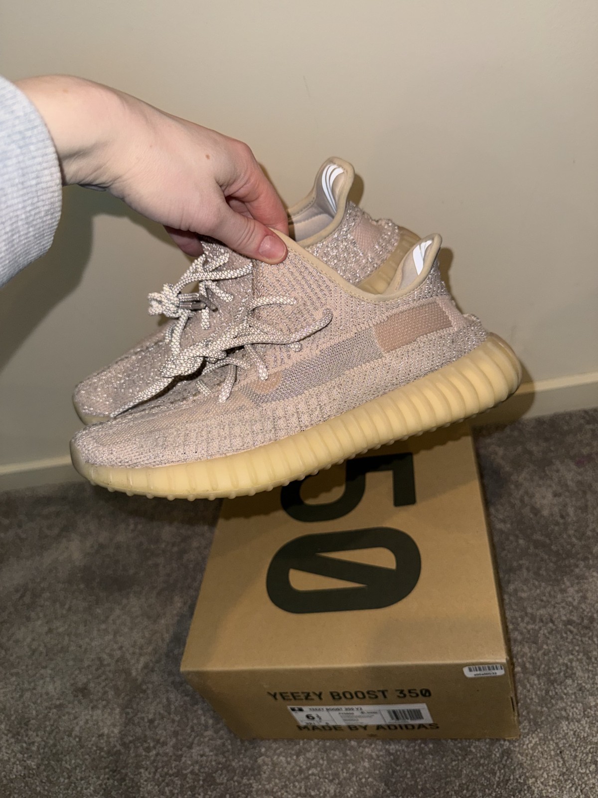 adidas YEEZY Boost 350 V2 «Synth Reflective» sneakers EU39 1/3 US6.5
