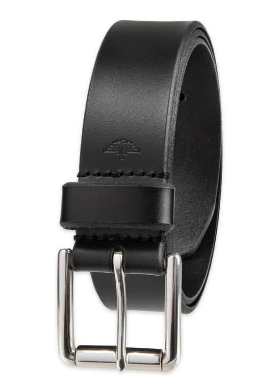 Docker’s Men’s Belt Bridle Leather Black 1.5 in Silver Buckle Size 36 – 11DK02L2
