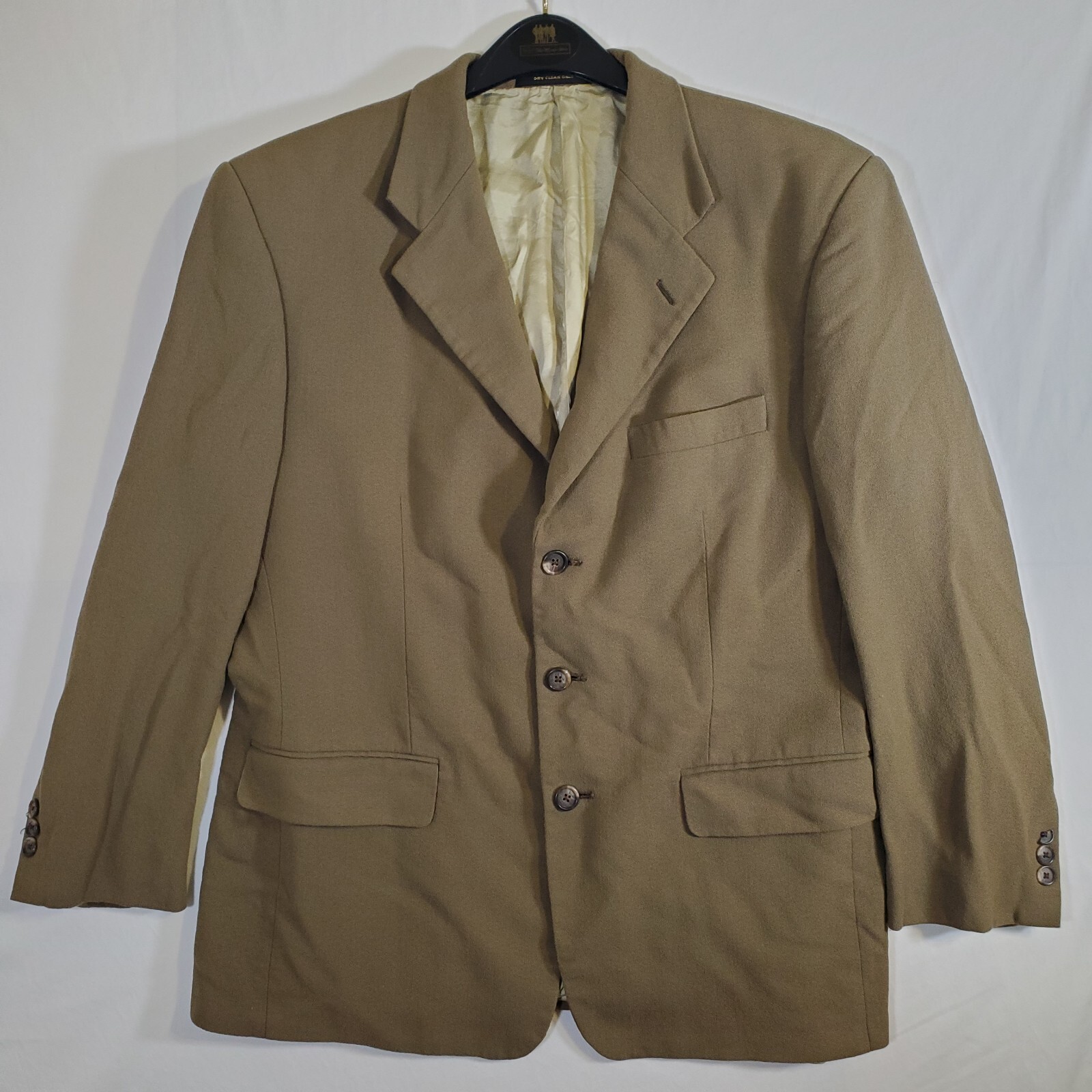 Monsieur Givenchy Olive Green VTG 70s 80s DAMAGED Suit Blazer Jacket Coat Union