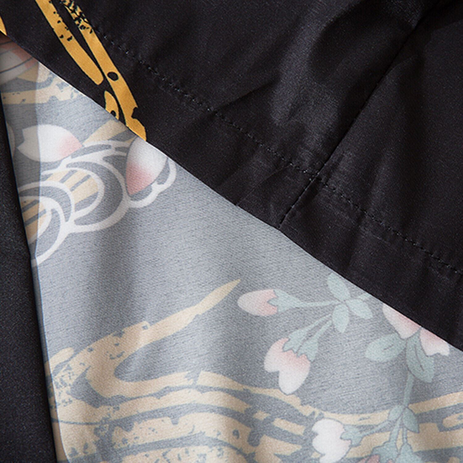 Niepce Men’s Flowers and Fish Graphic Lightweight Japanese Kimono Cardigan