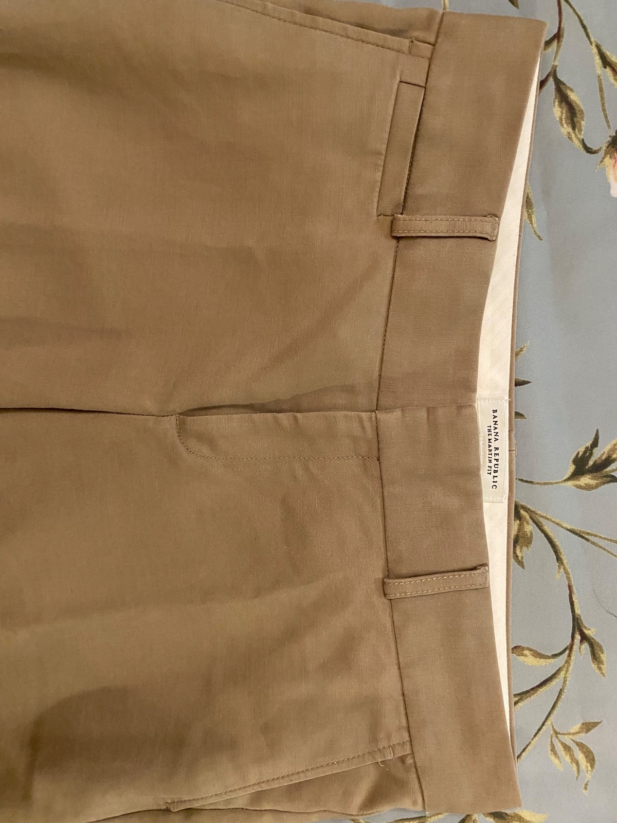 Banana Republic The Martin Fit Beige Stretch Lined Flare Dress Pants Size 8
