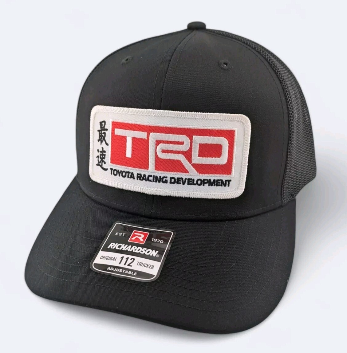TRD Toyota Racing Development Richardson 112 Trucker Snapback Black.