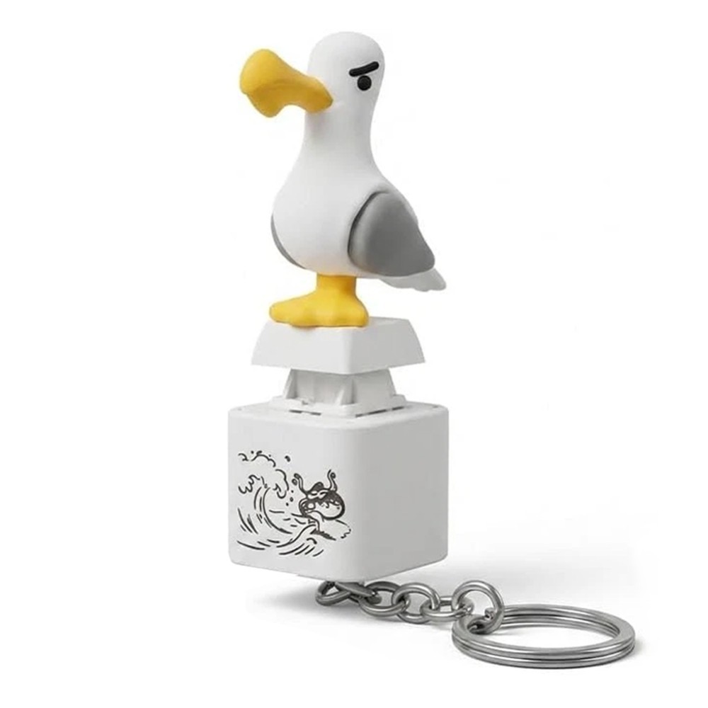 Seagull Mine Keychain, Seagull Mine Button Keychain ET