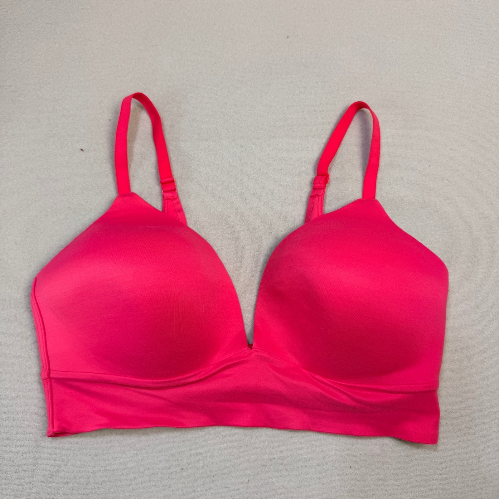 Love by Gap Live-In Pretty Bralette Pink Wireless Molded Cup Size L 714643-11
