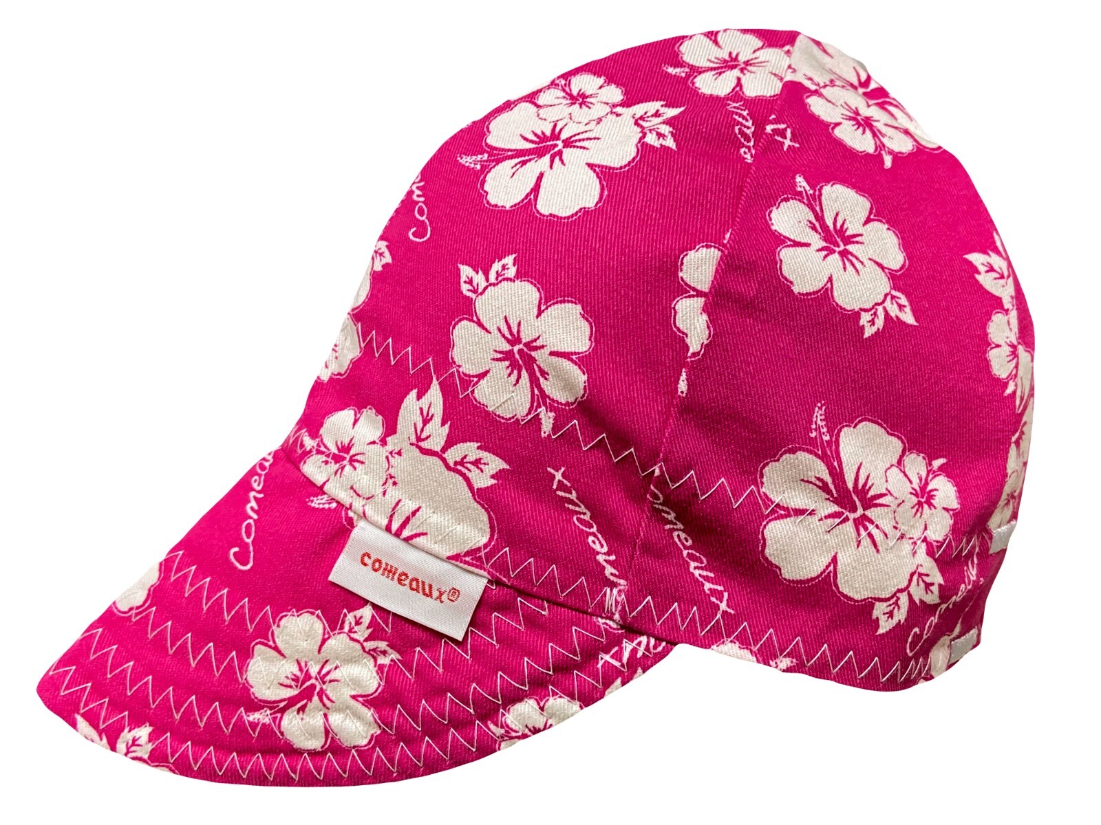 New 1 Comeaux Caps Welding Welders Hat Reversible Hawaiian Flower Print