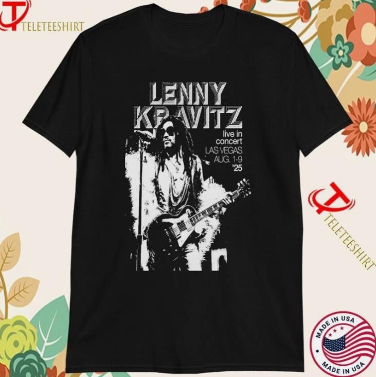 Lenny Kravitz Show Las Vegas Live In Concert 2025 Tour T-Shirts Reprint