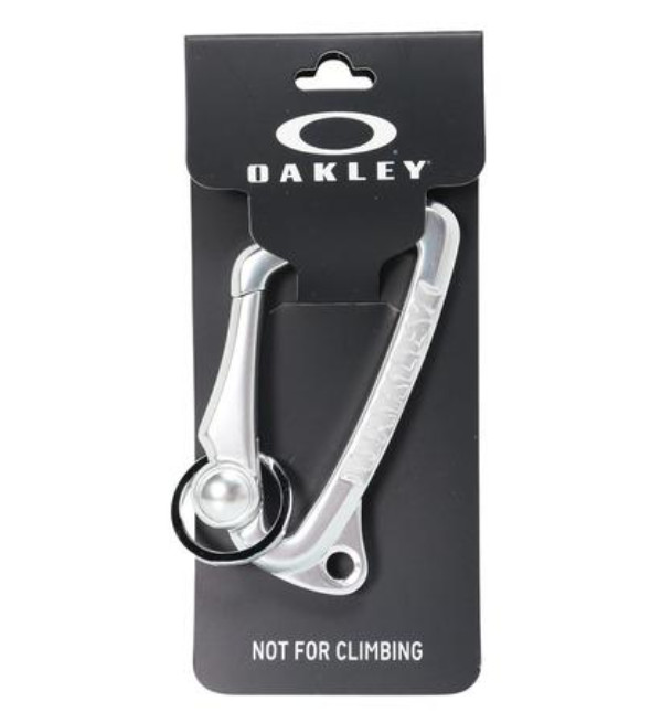 Oakley D Carabiner Keychain silver NEW FS from JAPAN NEW FS