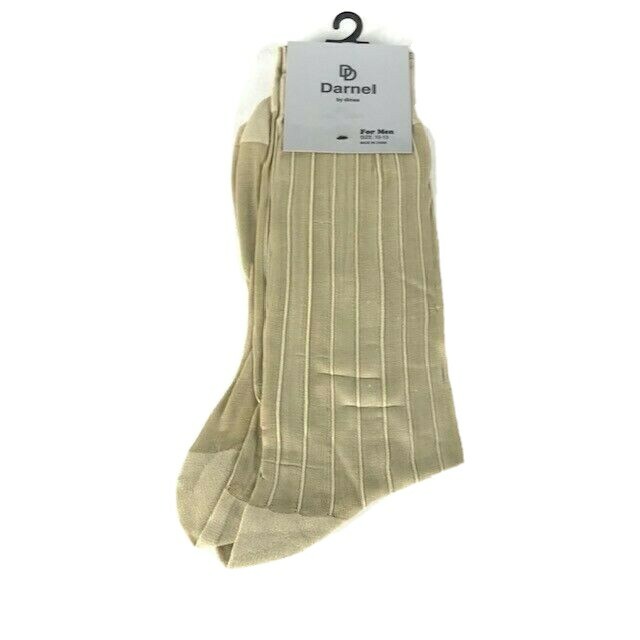 Darnel Men’s Sheer Dress Socks Assorted Colors 100% Nylon Mid Calf Size 10-13
