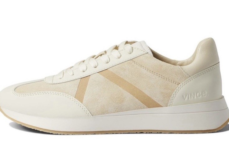Vince O’Hara Suede retro Sneakers Beige Women Size 8m us 38 euro