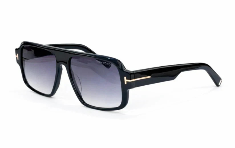 Tom Ford Turner Sunglasses FT1101 Black/Gray 58-15-140mm With Case New