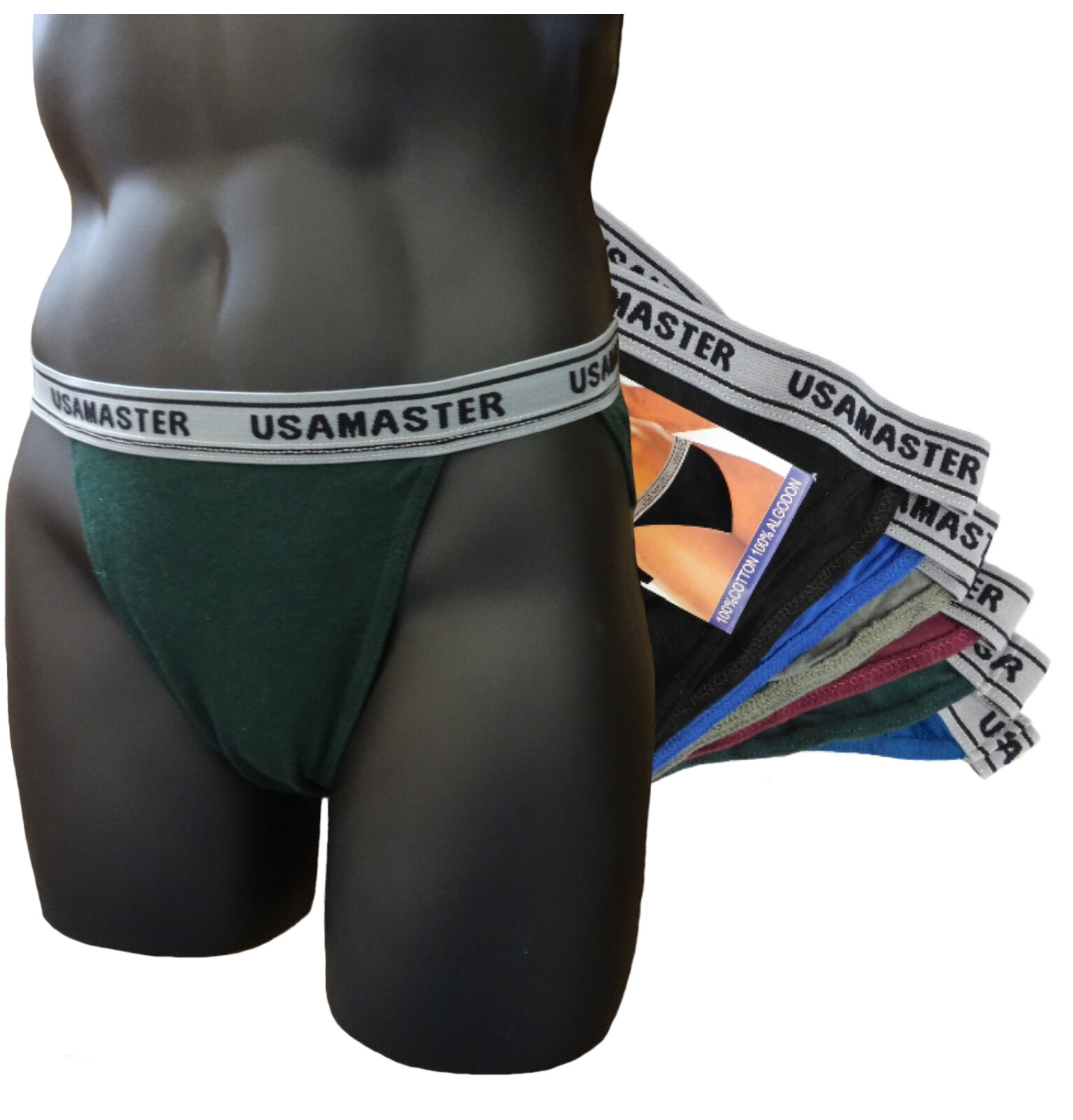 6 PACK MEN’S BRIEF BIKINI 100% BREATHABLE COTTON SEXY UNDERWEAR SIZE XL 36-38