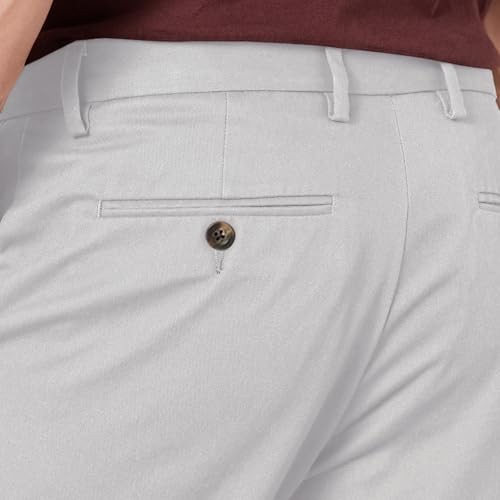 AMAZON ESSENTIALS MEN’S SLIM CHINO PANT, SIZE 33W – MAE60009SP18-LGRAY-33X29