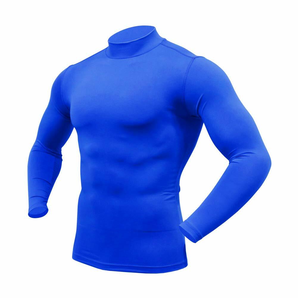 ARMEDES Mens Mock Long-Sleeved T-Shirt Cool Dry Compression Baselayer AR 53
