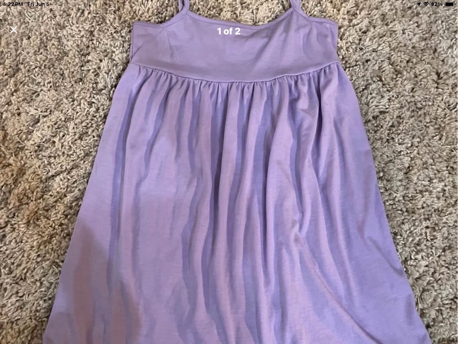 Lavender Sundress, Sz Small, Brand Unknown