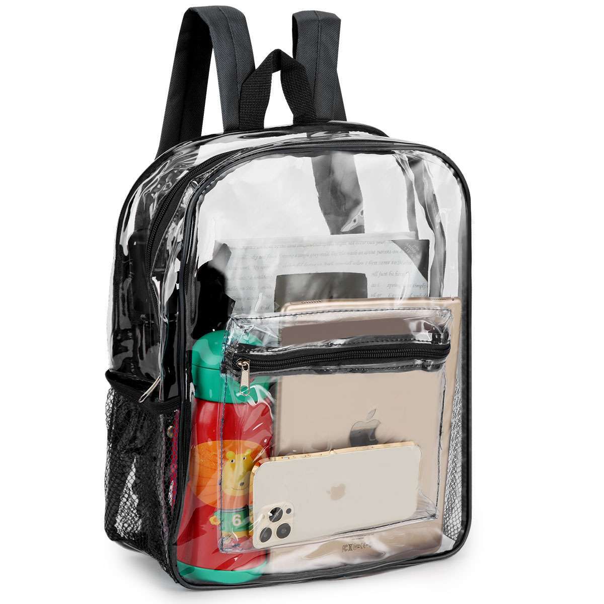 Heavy Duty Clear Backpack Waterproof Transparent Sling Bag See Through Bookbag