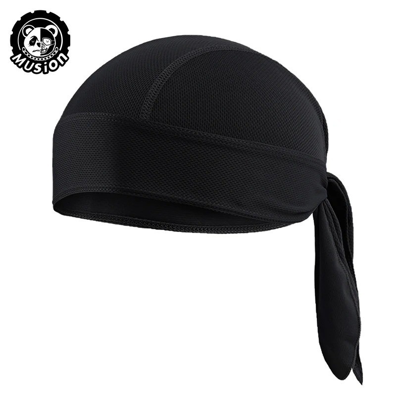 Motorcycle Wrap Biker Du Do Black Bandana Paisley Doo Rag Head Skull Cap Durag