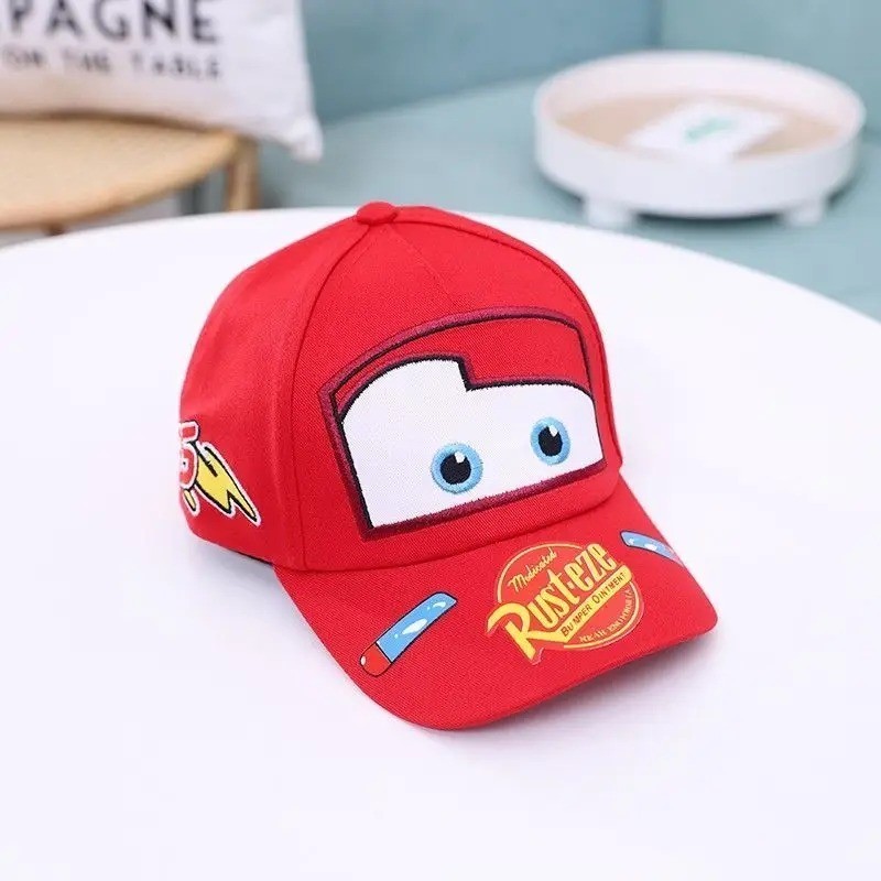 Lightning McQueen spring, autumn and summer children’s hat cartoon Cars peaked