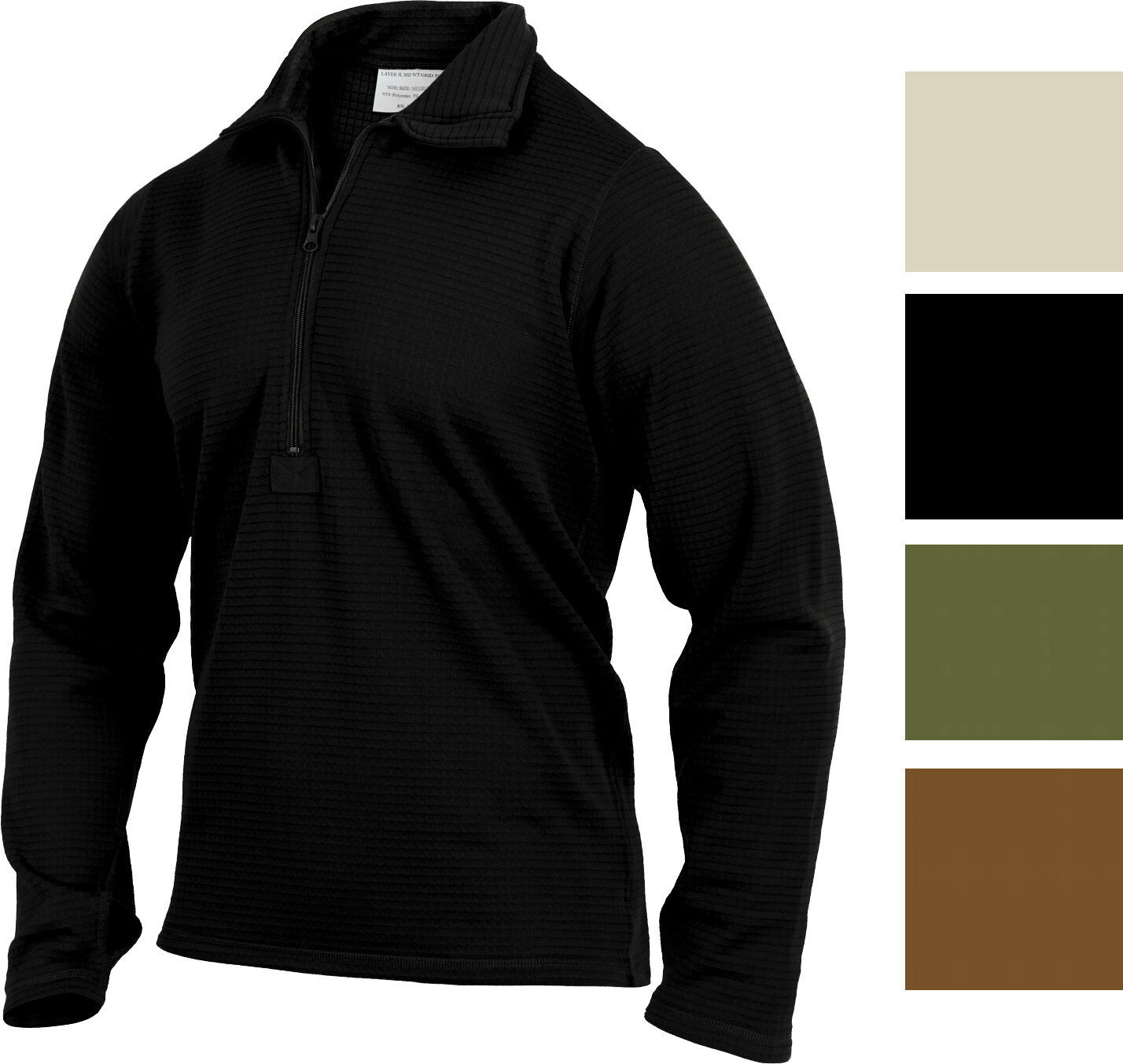 Gen III Level II Anti-Microbial Army Thermal Underwear ECWCS Waffle Top Shirt