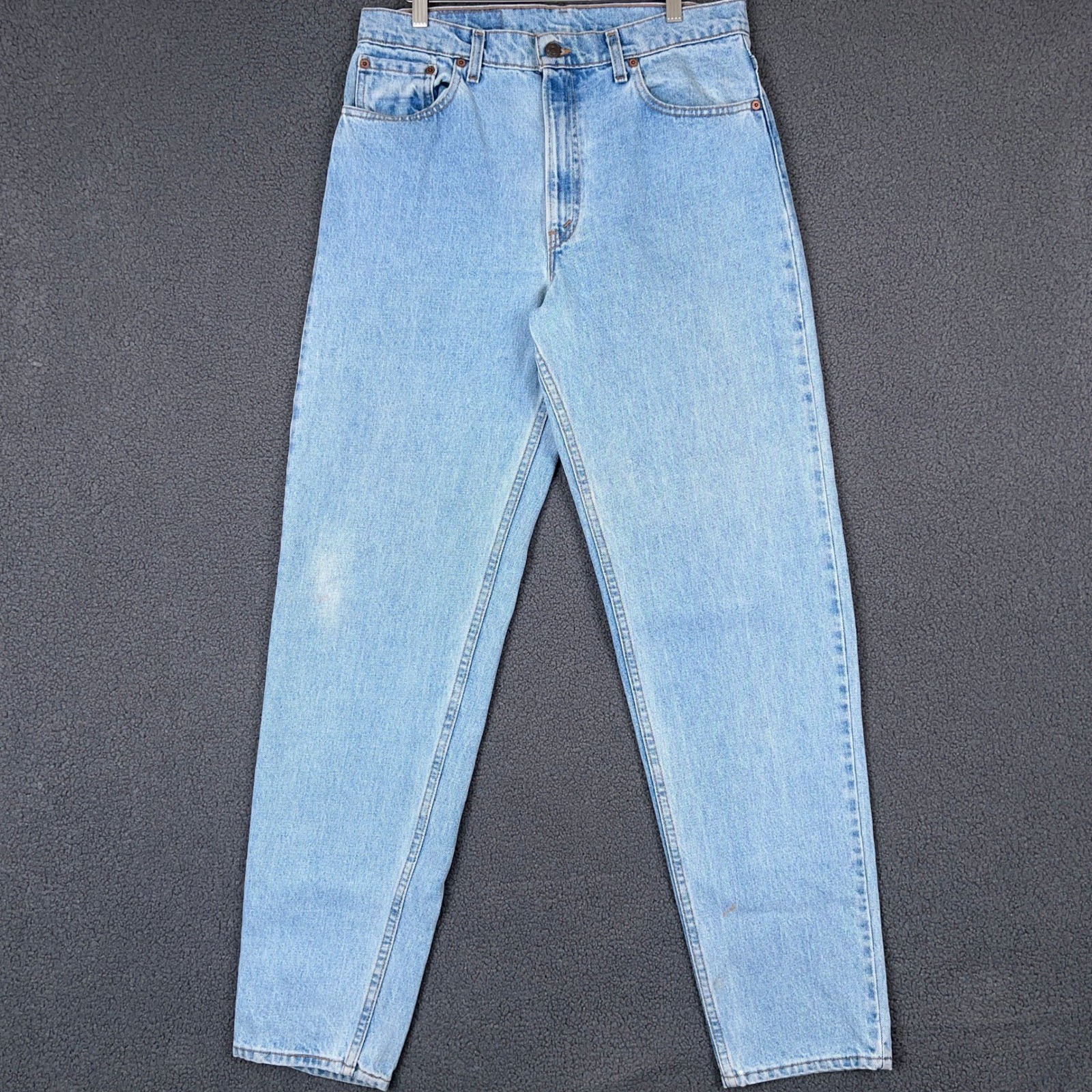 Levis 550 Vintage Relaxed Fit Tapered Leg Jeans Light Wash W34 L34 90s