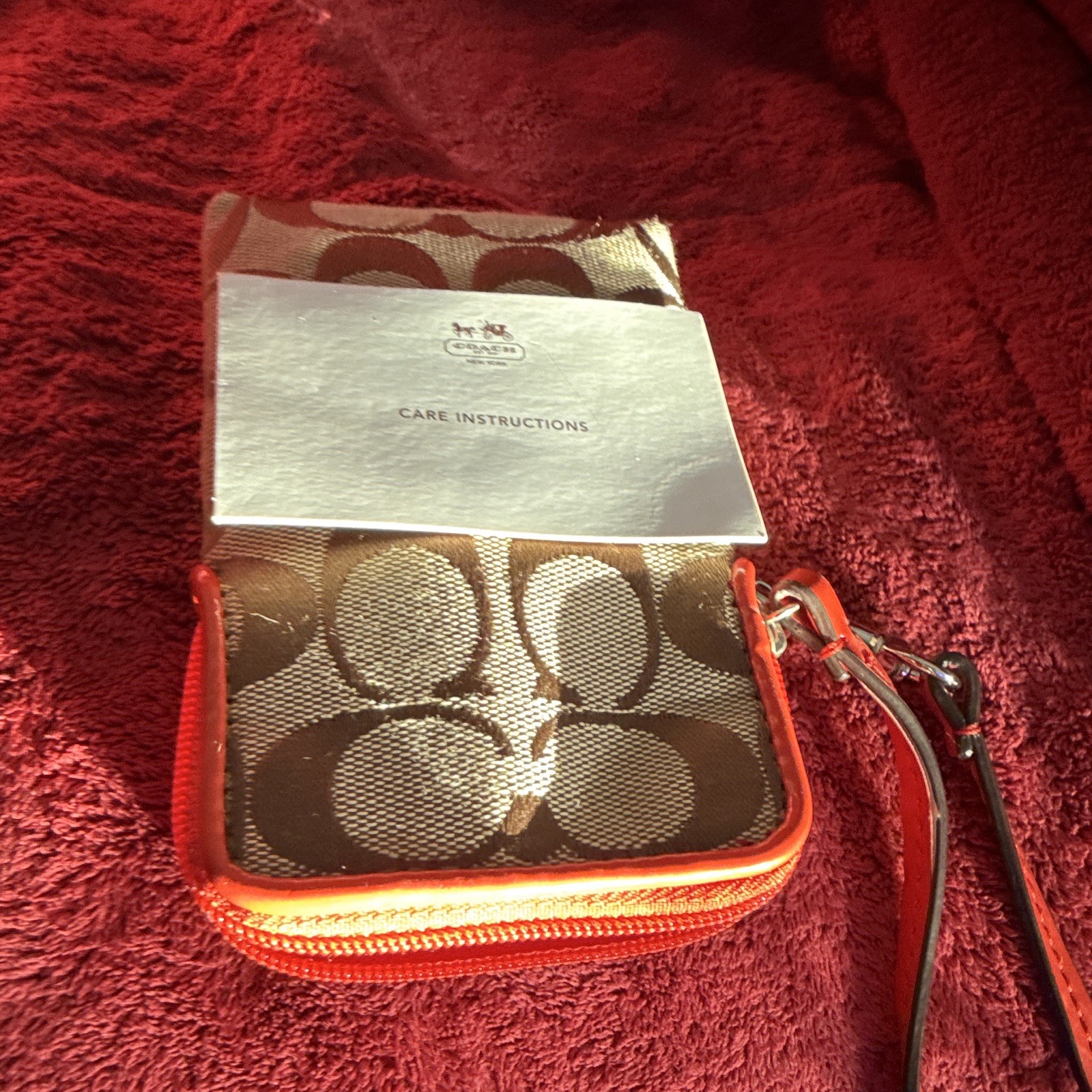 Coach Small Zippered Wristlet