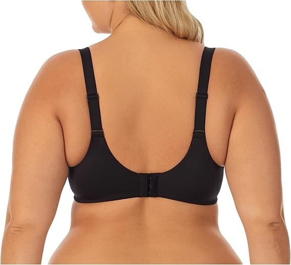 DREAMFIT Women Plus Size Full Coverage Microfiber Underwire Plunge Bra
