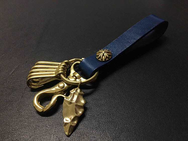 SMALL BRASS SWIVEL CLASP SNAP HOOK Key Ring Chain LeatherCraft Hardware DIY #1