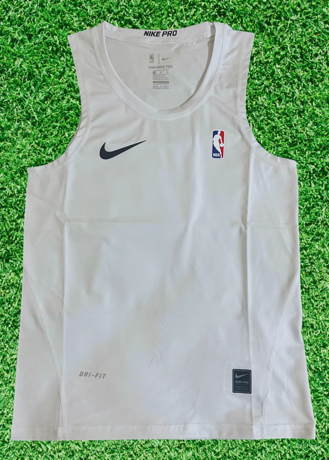 NIKE PRO NBA Compression Tank – White and Black (M-4XL)