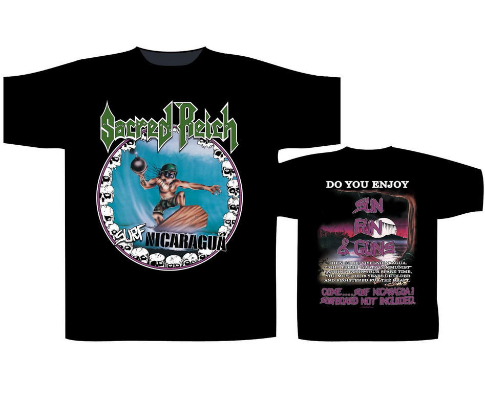 Sacred Reich ‘Surf Nicaragua’ T-Shirt Double Sided