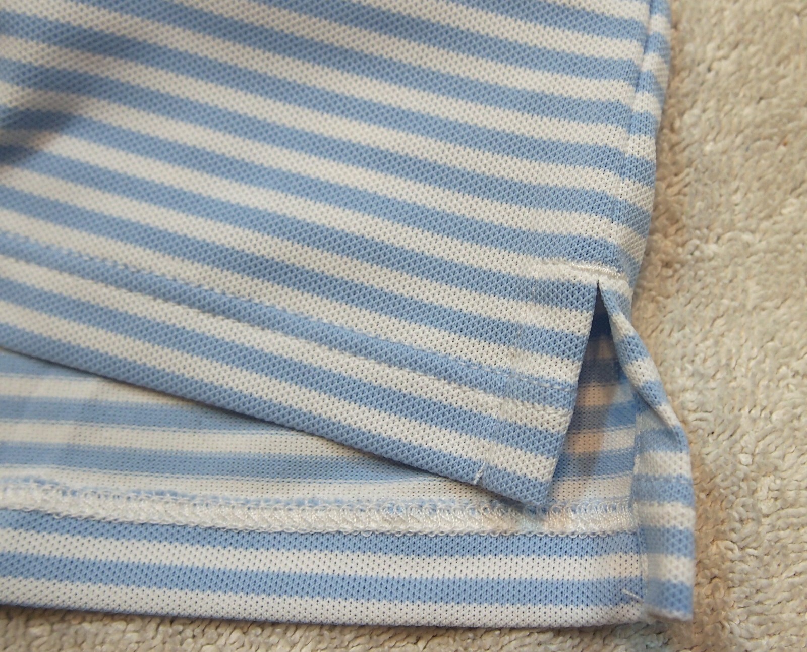 G/FORE Performance Fabric Feeder Stripe Pique Slim Fit Golf Shirt NWT M $120