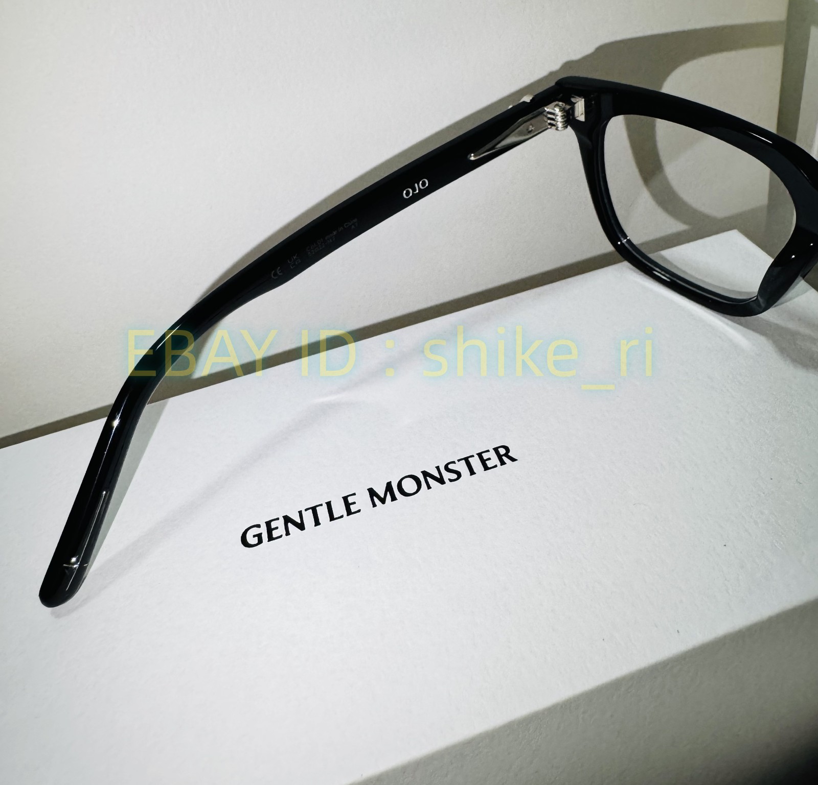 GentleMonster Sunglasses Bold – OJO 01 Black Frame Clear Lenses