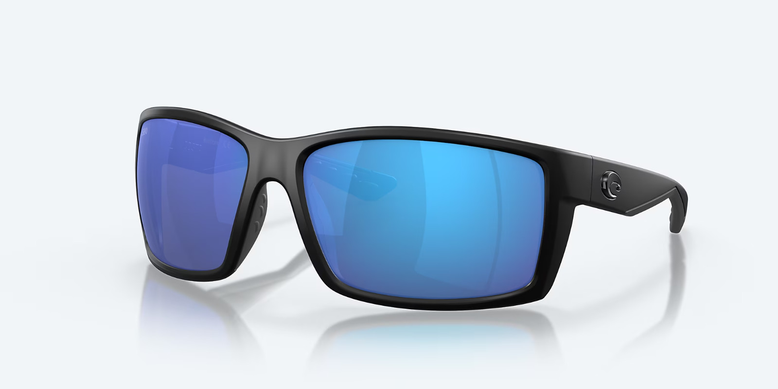 Costa Del Mar Sunglasses REEFTON Blackout / Blue Mirror POLARIZED Glass 580G