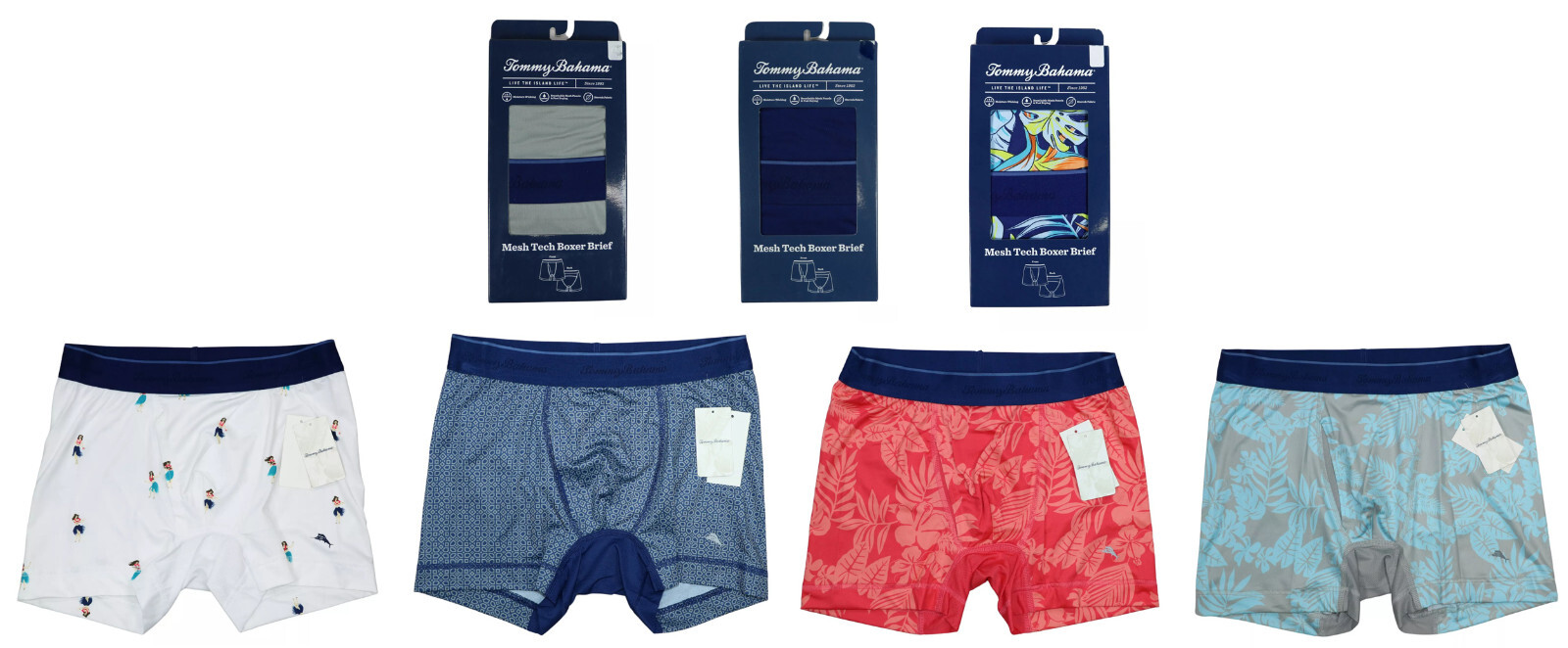 Tommy Bahama Mesh Tech Stretch Boxer Brief Men’s Underwear NWT Choose Style/Size