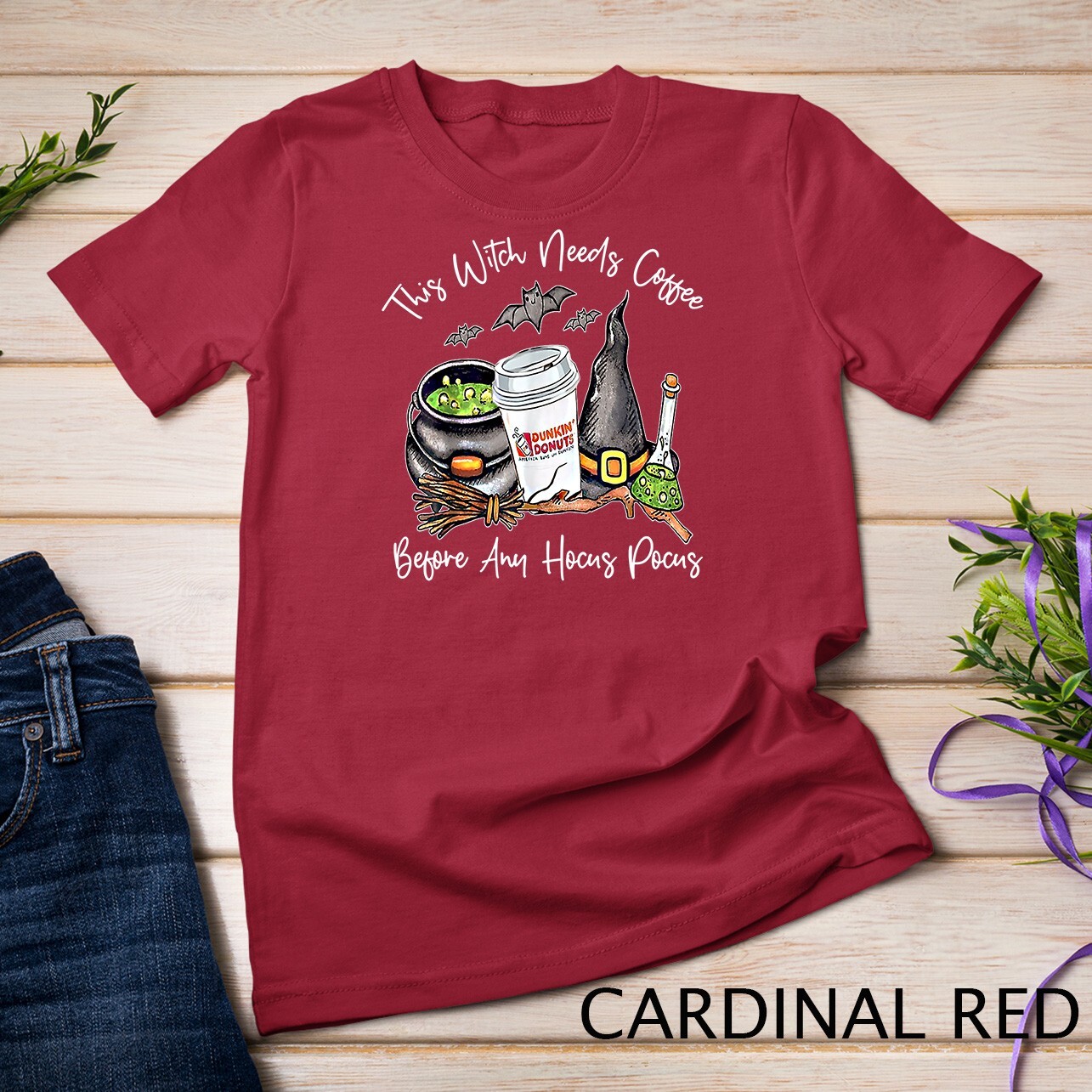 This Witch Needs Coffee Before Any Hocus Pocus Halloween Unisex T-shirt