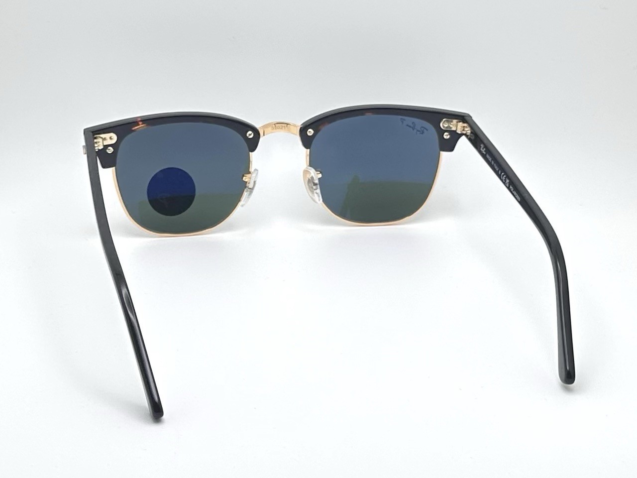 Ray-Ban RB3016 Clubmaster Classic 51mm Polarized Sunglasses Havana / Green Lens