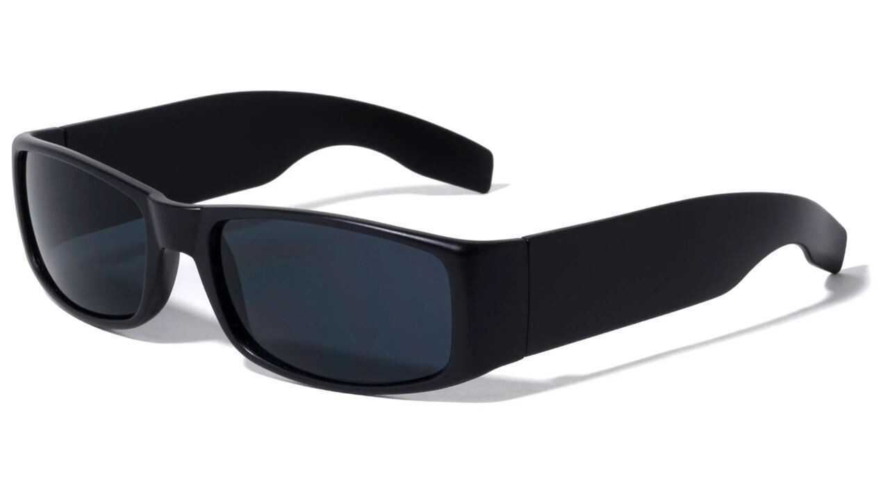 Square Cholo Sunglasses Super Dark OG LOC Gangster Style Black/Glossy Trendy New