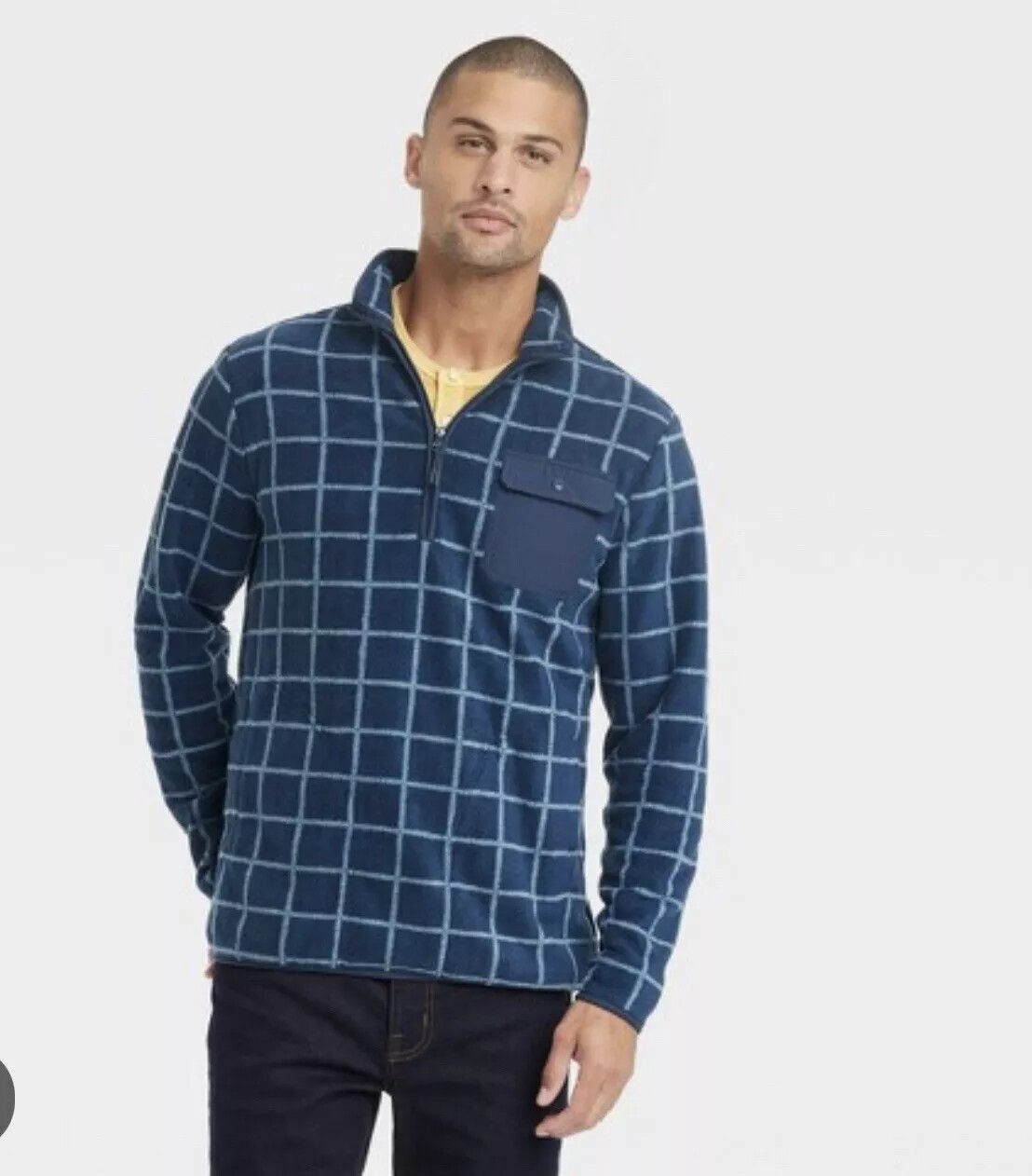 Goodfellow Quarter Zip Fleece Pullover – Sweatshirt like- Sizes & Colors choice