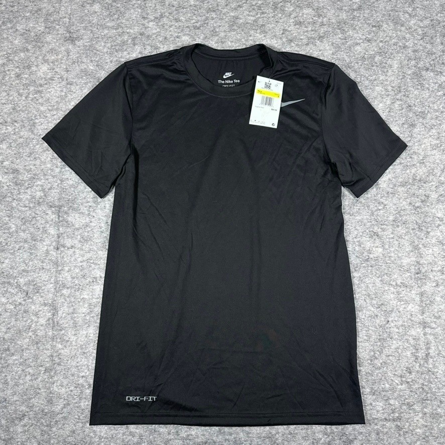 Nike Dri-FIT Training Shirt Mens Small Black NEW Short Sleeve Tee